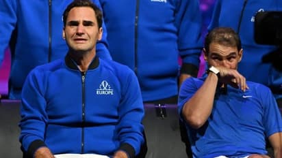 ರೋಜರ್ ಫೆಡರರ್ ವಿದಾಯದ ಪಂದ್ಯ: ಪಂದ್ಯ ಮುಗಿದ ಬಳಿಕ ಬಿಕ್ಕಿ ಬಿಕ್ಕಿ ಅತ್ತ ರಾಫಾ-ಫೆಡರರ್..! ವಿಡಿಯೋ ವೈರಲ್