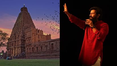 6 முறை பூகம்பம் வந்தும் அசராம நிக்குதுனா சும்மாவா... தஞ்சை பெரிய கோவிலின் பெருமைகளை பேசி மார்தட்டிய விக்ரம்