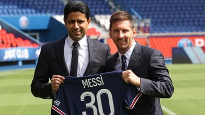 Amidst Lionel Messi's transfer rumours, PSG President Nasser Al-Khelaifi takes a dig at Barcelona