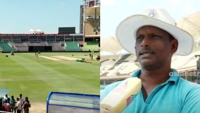 തണ്ണിമത്തൻ കായ്ച്ച് കിടന്നിടത്ത് ഇനി സിക്സര് വിളയും; പിച്ചിന്റെ അണിയറയില് ക്യുറേറ്റർ എ എം ബിജു