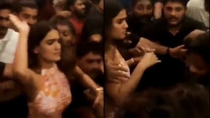 கூட்டத்தில் சில்மிஷம் செய்த நபருக்கு ஓங்கி பளாரென அறைவிட்ட நடிகை - வைரலாகும் வீடியோ