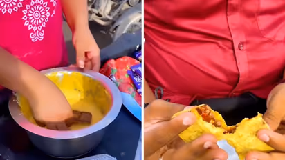 Watch: Woman makes chocolate pakodas and serves with masala and green chutney; Netizens react