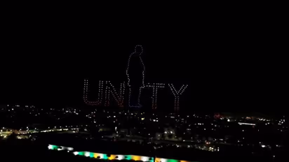 Spectacular drone show lights up Ahmedabad ahead of 36th National Games opening