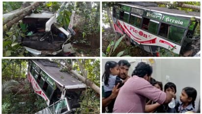 കാസർകോട്ട് സ്കൂൾ ബസ് മറിഞ്ഞ് അപകടം; മുപ്പത് കുട്ടികൾക്ക് പരിക്ക്, ബ്രേക്ക് പോയതെന്ന് സംശയം