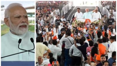 'ഇത് എന്റെ സ്വന്തം നഗരം, സൂറത്ത്'; അഭിമാനത്തോടെ മോദി, ആവേശത്തിലേറ്റെടുത്ത് ജനങ്ങൾ