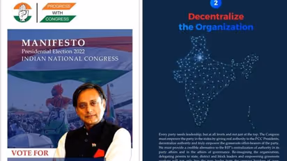 Shashi Tharoor fixes India map blunder on by Congress presidential poll manifesto