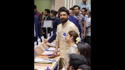 தேசிய விருதுடன் கியூட் போஸ் கொடுத்த தியா - தேவ்... சூர்யா பேமிலியின் ஹாப்பி கிளிக்ஸ் இதோ