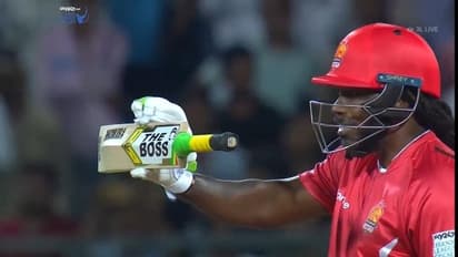 ലെജന്ഡ്സ് ലീഗില് ഗെയ്ലാട്ടം, വെടിക്കെട്ട് അര്ധസെഞ്ചുറി, ഗുജറാത്ത് ജയന്റ്സിന് മികച്ച സ്കോര്