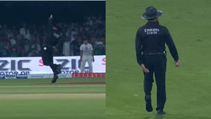 PAK vs ENG: அம்பயரை பதம்பார்த்த ஹைதர் அலியின் ஷாட்..! வைரல் வீடியோ