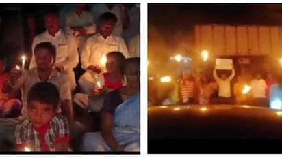 இருளில் மூழ்கிய புதுச்சேரி.! வீதிக்கு வந்த மக்கள்... முதல்வர் தொகுதியில் தீப்பந்தம் ஏந்தி போராட்டம்...!