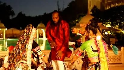 Garba with Gayle! Gujarat Giants' star wins hearts with dance moves during Navratri celebrations