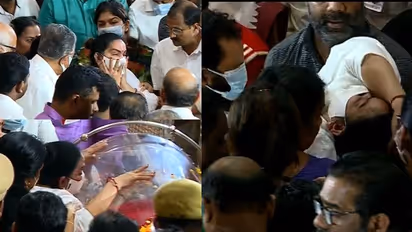 ടൗണ് ഹാളിൽ വൈകാരിക രംഗങ്ങൾ; പൊട്ടിക്കരഞ്ഞ് തളര്ന്ന് വീണ് വിനോദിനി, കോടിയേരിക്ക് പിണറായിയുടെ ലാൽ സലാം