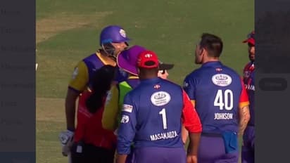 रनों की बारिश में मिजाज हुआ गरम, लाइव मैच में ही भिड़ गए यूसुफ पठान और मिशेल जॉनसन, नौबत हाथापाई तक