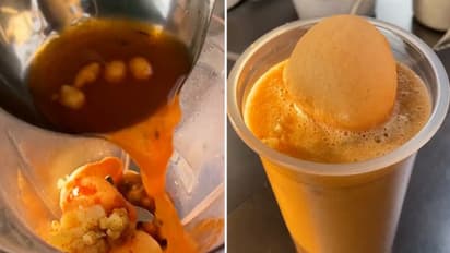 Watch: After chocolate pakoda, strawberry samosa, internet witnesses golgappa shake; netizens not happy