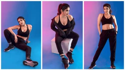 ஒர்கவுட் உடையில்... ஓவர் ஹாட் போஸ் கொடுக்கும் சாக்ஷி அகர்வால்...அனல் பறக்கும் போட்டோஸ் இதோ 