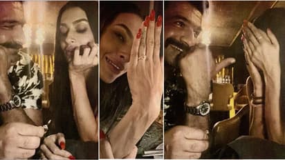 रोमांटिक डेट पर एजाज खान ने पहना दी पवित्रा पुनिया को इंगेजमेंट रिंग, पहले चौंकी फिर शरम से हुईं लाल