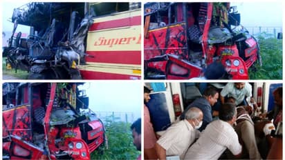 അപകടത്തിന് കാരണം ടൂറിസ്റ്റ് ബസിന്റെ അമിതവേഗം, കെഎസ്ആർടിസിയിൽ ഇടിച്ചുകയറിയ ബസ് തലകീഴായി മറിഞ്ഞ് നിരങ്ങി നീങ്ങി