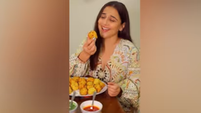 Vidya Balan: പൊട്ടാറ്റോ വടയുമായി വിദ്യാ ബാലന്; വൈറലായി വീഡിയോ