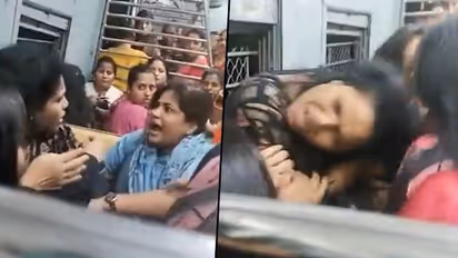 Watch: Women passengers ugly fight in Mumbai local over seating arrangement; female cop injured