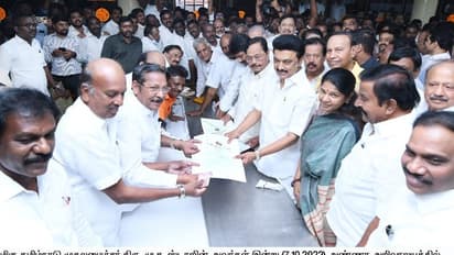  2வது முறையாக திமுக தலைவராகிறார் முத்துவேல் கருணாநிதி ஸ்டாலின்..?? அண்ணா அறிவாலயத்தில் இன்று வேட்புமனு.  