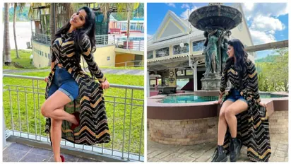 குட்டை உடையுடன் வெளிநாட்டில் கலக்கும் திவ்யபாரதி ..கூல் கிளிக் இதோ 