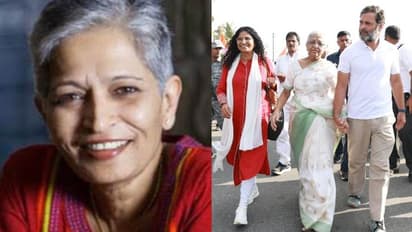 ഭാരത് ജോഡോ യാത്ര: രാഹുൽ ഗാന്ധിക്കൊപ്പം നടന്ന് ഗൗരി ലങ്കേഷിന്റെ കുടുംബം