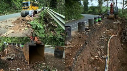ദിണ്ഡിഗൽ ദേശീയ പാതയിൽ തകര്ന്ന സംരക്ഷണ ഭിത്തികളും കലുങ്കുകളും പുനനിര്മ്മിക്കുന്ന ജോലികൾ തുടങ്ങി