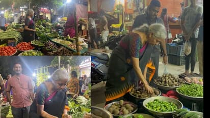 കേന്ദ്ര ധനമന്ത്രി ചെന്നൈയിലെ മാര്‍ക്കറ്റില്‍ പച്ചക്കറി വാങ്ങാന്‍ ഇറങ്ങിയപ്പോള്‍ - വീഡിയോ