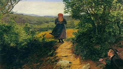 150 വർഷം പഴക്കമുള്ള പെയിന്റിം​ഗിൽ സ്മാർട്ട് ഫോണിൽ നോക്കി വരുന്ന യുവതിയോ? ടൈം ട്രാവലിം​ഗ് എന്ന് സോഷ്യൽ മീഡിയ