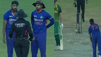 മില്ലറെ ഔട്ടാക്കാന്‍ സിറാജിന്റെ ശ്രമം, പന്ത് ഓവര്‍ത്രോയായി ബൗണ്ടറിയിലേക്ക്; അംപയറോട് കയര്‍ത്ത് താരം- വീഡിയോ