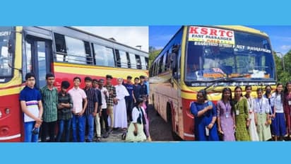 കെഎസ്ആര്ടിസി ബസില് കുട്ടികള്ക്ക് വിനോദയാത്ര ഒരുക്കി സ്കൂള്; പുതിയ മാതൃക
