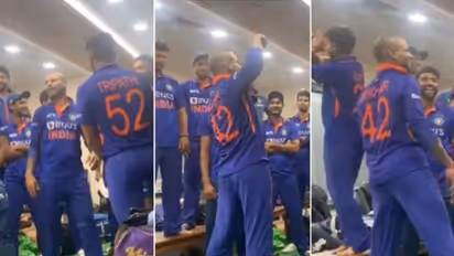 ആഘോഷരാവില് ആടിത്തിമിര്ത്ത് ഇന്ത്യന് താരങ്ങള്; ഡാന്സ് പഠിപ്പിച്ചത് നായകന് ശിഖര് ധവാന്- വൈറല് വീഡിയോ