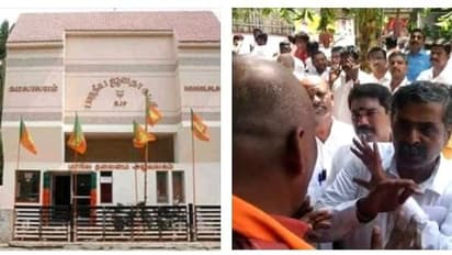 அண்ணாமலையின் நிகழ்ச்சிக்கு சென்ற பத்திரிக்கையாளர்களுடன் பாஜகவினர் மோதல்..! கமலாலயத்தில் பரபரப்பு