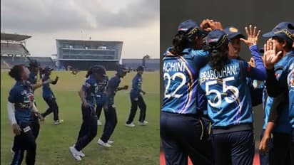 വനിതാ ഏഷ്യാ കപ്പ്: പാക്കിസ്ഥാനെതിരായ ത്രില്ലര്‍ ജയം നൃത്തം ചെയ്ത് ആഘോഷിച്ച് ലങ്കന്‍ താരങ്ങള്‍-വീഡിയോ