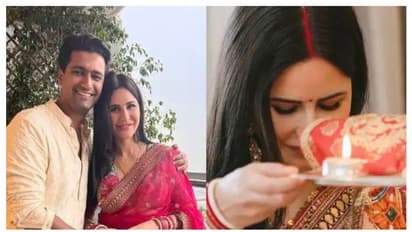 Katrina Kaif, Vicky Kaushal celebrate their first Karwa Chauth with family-see pics 