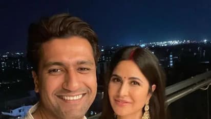 ভিকির মঙ্গল কামনায় নির্জলা উপোস, প্রথম করবা চৌথে মাথা ভর্তি  সিঁদুর, লাল চূড়ায় নববধূর রূপে ক্যাটরিনা