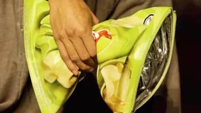 'ലെയ്സ്' പാക്കറ്റ് മോഡൽ ലെതർ ബാഗ്; വില 1.40 ലക്ഷം രൂപ!