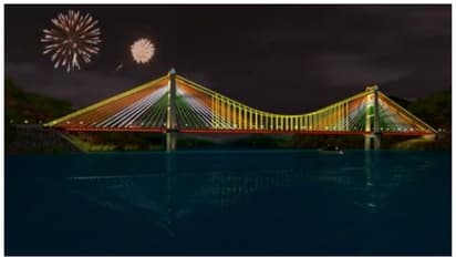 తెలంగాణ, ఆంధ్రప్రదేశ్ల మధ్య ప్రపంచశ్రేణి వారధి.. ఐకానిక్ కేబుల్ కమ్ సస్పెన్షన్ బ్రిడ్జీ నిర్మిస్తామని గడ్కరీ