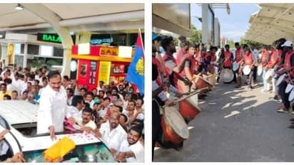 பாஜகவினர் சவால்..! கோவைக்குள் கால் வைத்து கெத்து காட்டும் ஆ.ராசா.! திமுக, தி.க தொண்டர்கள் உற்சாக வரவேற்பு