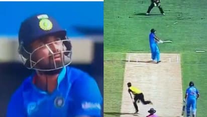 ധോണി സ്റ്റൈലില് കെ എല് രാഹുലിന്റെ ഹെലികോപ്റ്റര് ഷോട്ട്, പിന്നാലെ കമ്മിന്സിന്റെ മരണ ബൗണ്സര്- വീഡിയോ