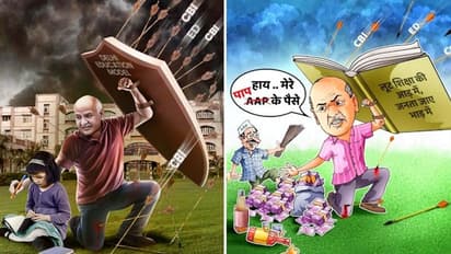 Arvind Kejriwal shares image featuring Manish Sisodia as 'superhero'; BJP reacts