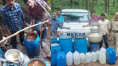 വീണ്ടും വ്യാജ വാറ്റ് വേട്ട; കോഴിക്കോട്  110 ലിറ്റർ ചാരായവും 300 ലിറ്റർ വാഷും എക്സൈസ് നശിപ്പിച്ചു