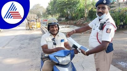 Bengaluru: ಹಾಫ್ ಹೆಲ್ಮೆಟ್ ಧರಿಸಿದ ಪೇದೆಗೂ ದಂಡ: ಆದರೂ ಜನರ ತರಾಟೆ