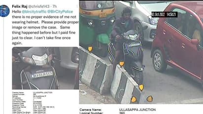 ಫೈನ್ ಕಟ್ಟಲ್ಲ, ಟ್ರೋಲ್ ಮಾಡಿದವನಿಗೆ ಫೋಟೋ ಸಮೇತ ತಿರುಗೇಟು ನೀಡಿದ ಬೆಂಗಳೂರು ಪೊಲೀಸ್!