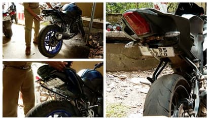 തൊട്ടാല്‍ അകത്തേക്ക് മറയും, കാന്തം ഘടിപ്പിച്ച 'ട്വിസ്റ്റംഗ്' നമ്പര്‍ പ്ലേറ്റ്; കര്‍ശന നടപടിയെന്ന് പൊലീസ്