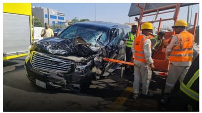 നിയന്ത്രണം വിട്ട കാര് പാഞ്ഞുകയറി റോഡ് നിര്മ്മാണ തൊഴിലാളിക്ക് ദാരുണാന്ത്യം