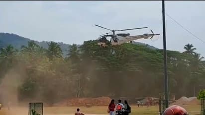 ಹೆಲಿಕಾಪ್ಟರ್ ಲ್ಯಾಂಡಿಂಗ್ಗೆ 3 ಕಡೆ ಯತ್ನ: ಆತಂಕ