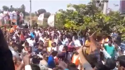 చిన్నకొండూరులో ఉద్రిక్తత:కోమటిరెడ్డి రాజగోపాల్ రెడ్డిని అడ్డుకున్న టీఆర్ఎస్, కాంగ్రెస్