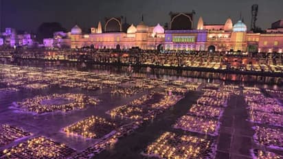 അ‌യോധ്യയിൽ തെളിഞ്ഞത് 15 ലക്ഷം ചെരാതുകൾ, ആഘോഷത്തിൽ മോദിയും -വീഡിയോ