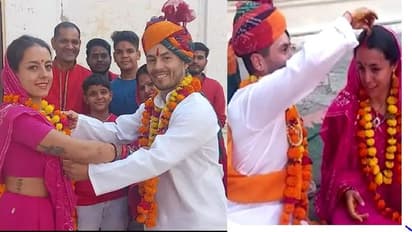 दिवाली पर विदेशी कपल पुष्कर में बने पति-पत्नी, वैदिक मंत्रों के बीच रोडोल्फो ने लेस्ली संग लिए 7 फेरे